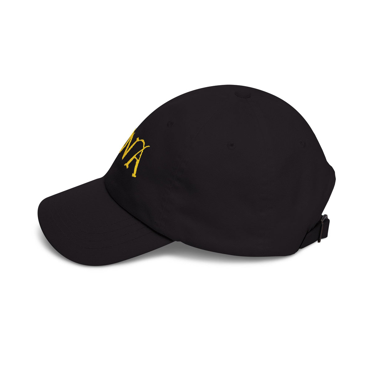 NOVA Embroidered Dad Cap | Gold Blackletter Wordmark Hat