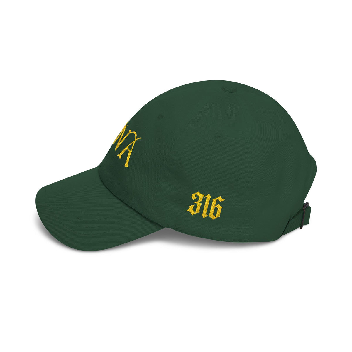 NOVA 316 Embroidered Dad Cap | Gold NOVA Front + 316 Side