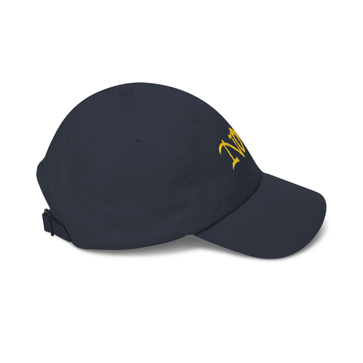 NOVA Embroidered Dad Cap | Gold Blackletter Wordmark Hat