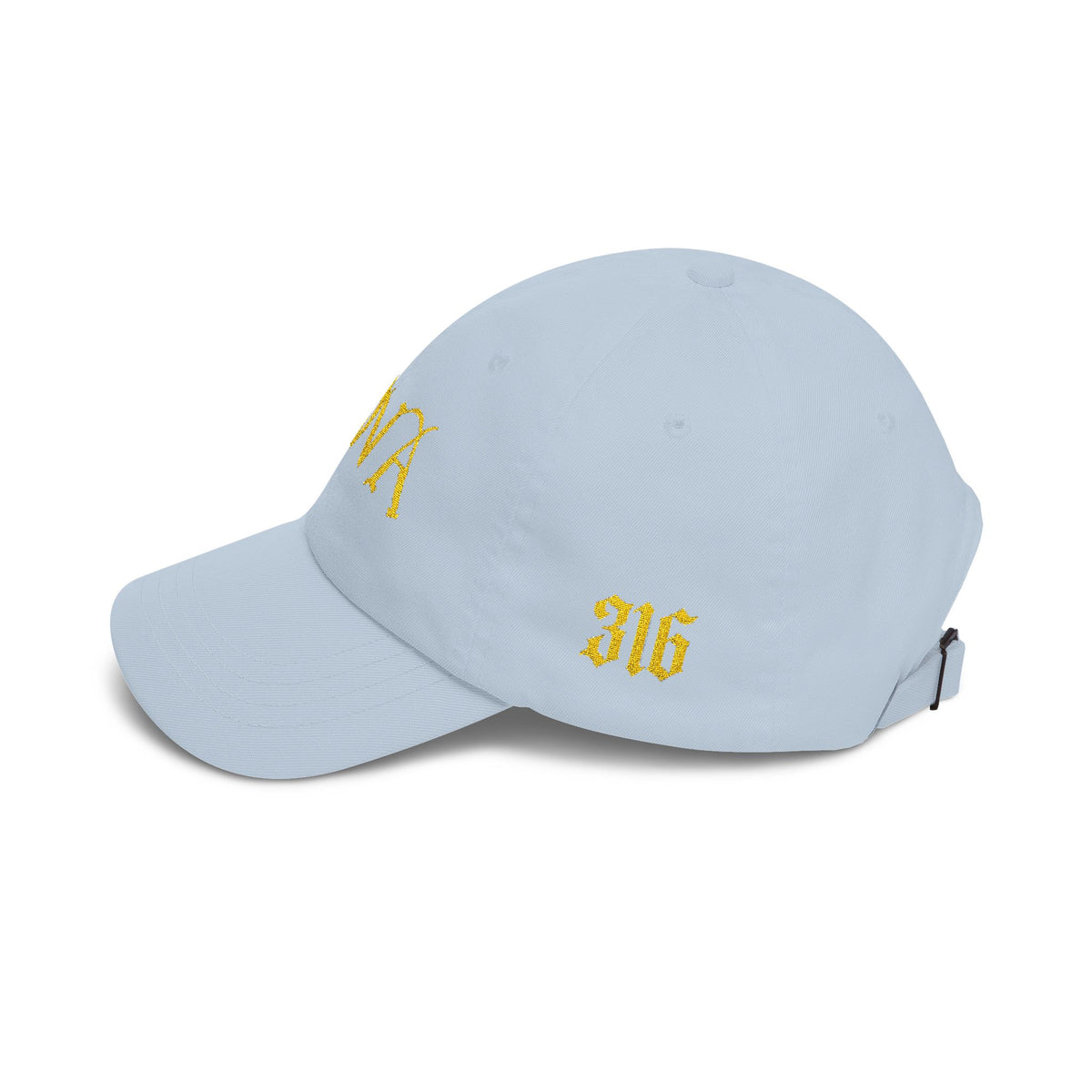 NOVA 316 Embroidered Dad Cap | Gold NOVA Front + 316 Side