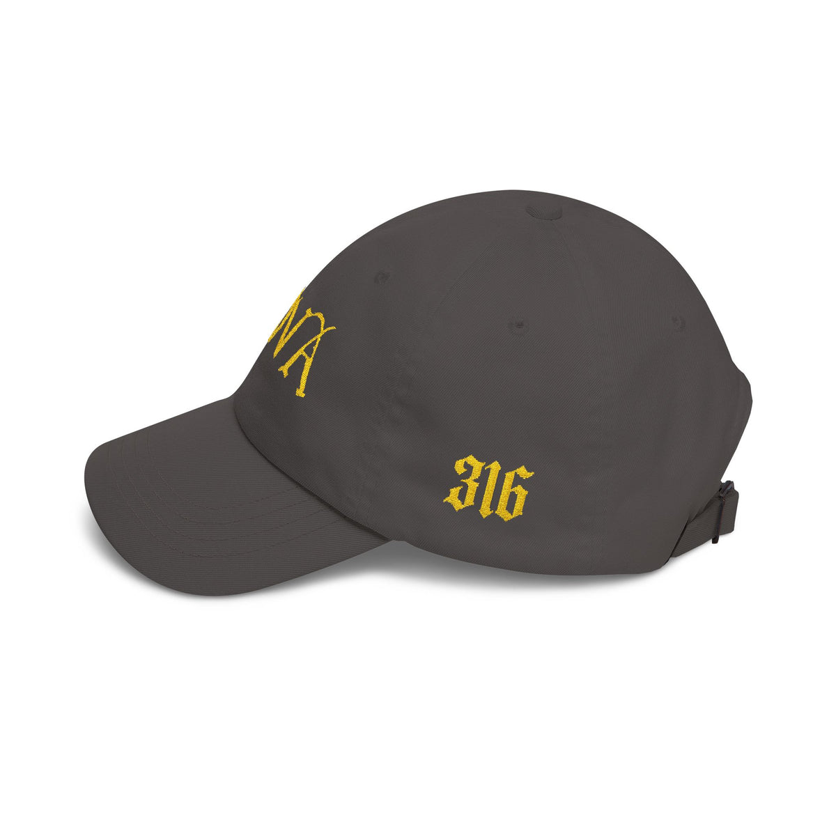 NOVA 316 Embroidered Dad Cap | Gold NOVA Front + 316 Side