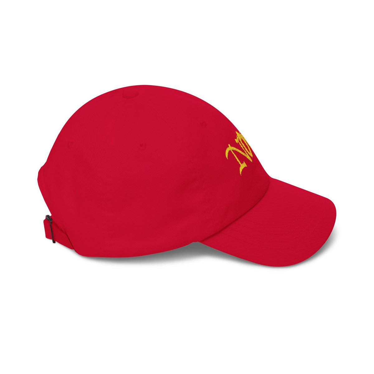 NOVA Embroidered Dad Cap | Gold Blackletter Wordmark Hat