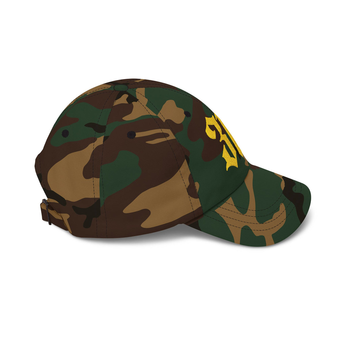 NOVA 316 Embroidered Dad Cap | Gold Gothic Logo Hat