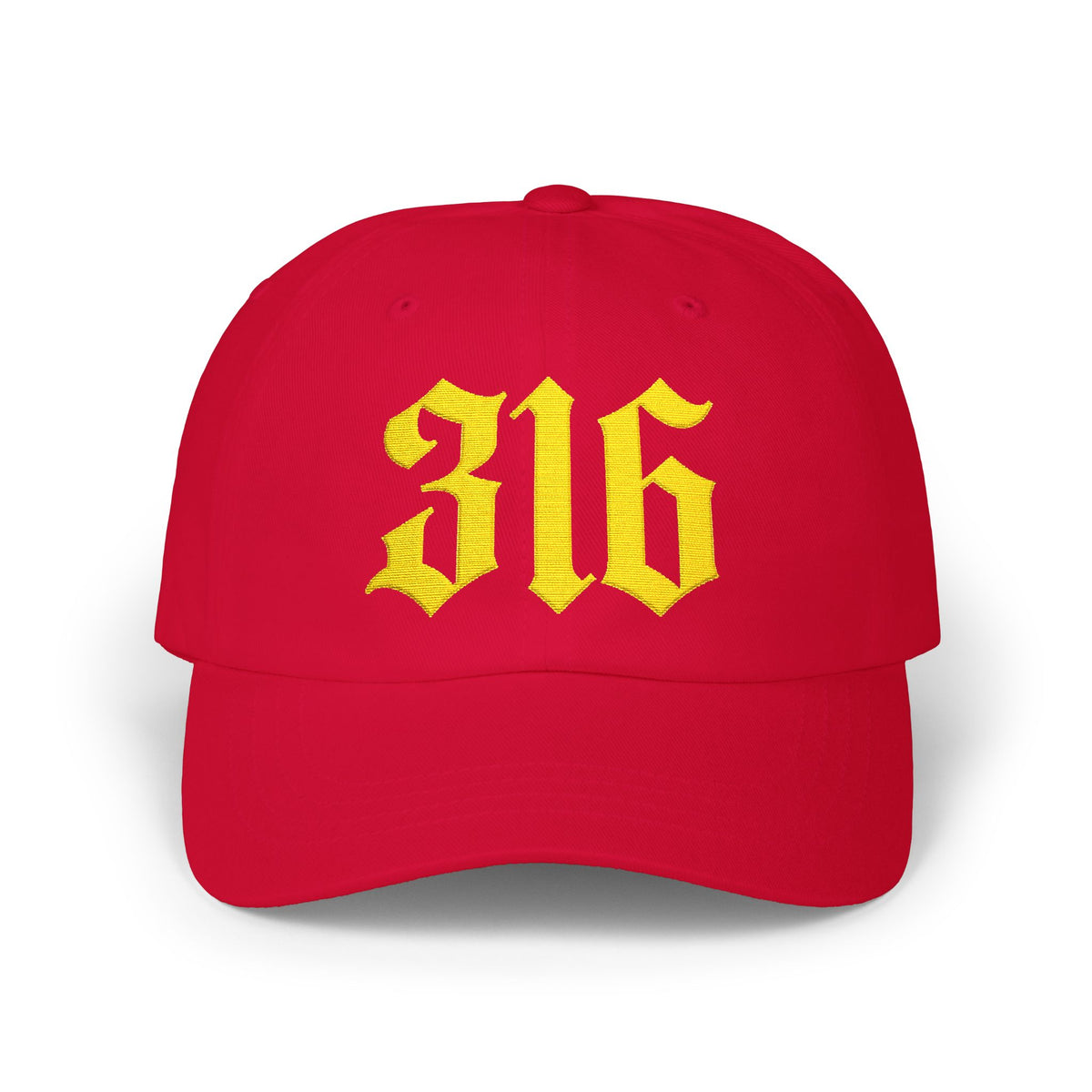 NOVA 316 Embroidered Dad Cap | Gold Gothic Logo Hat