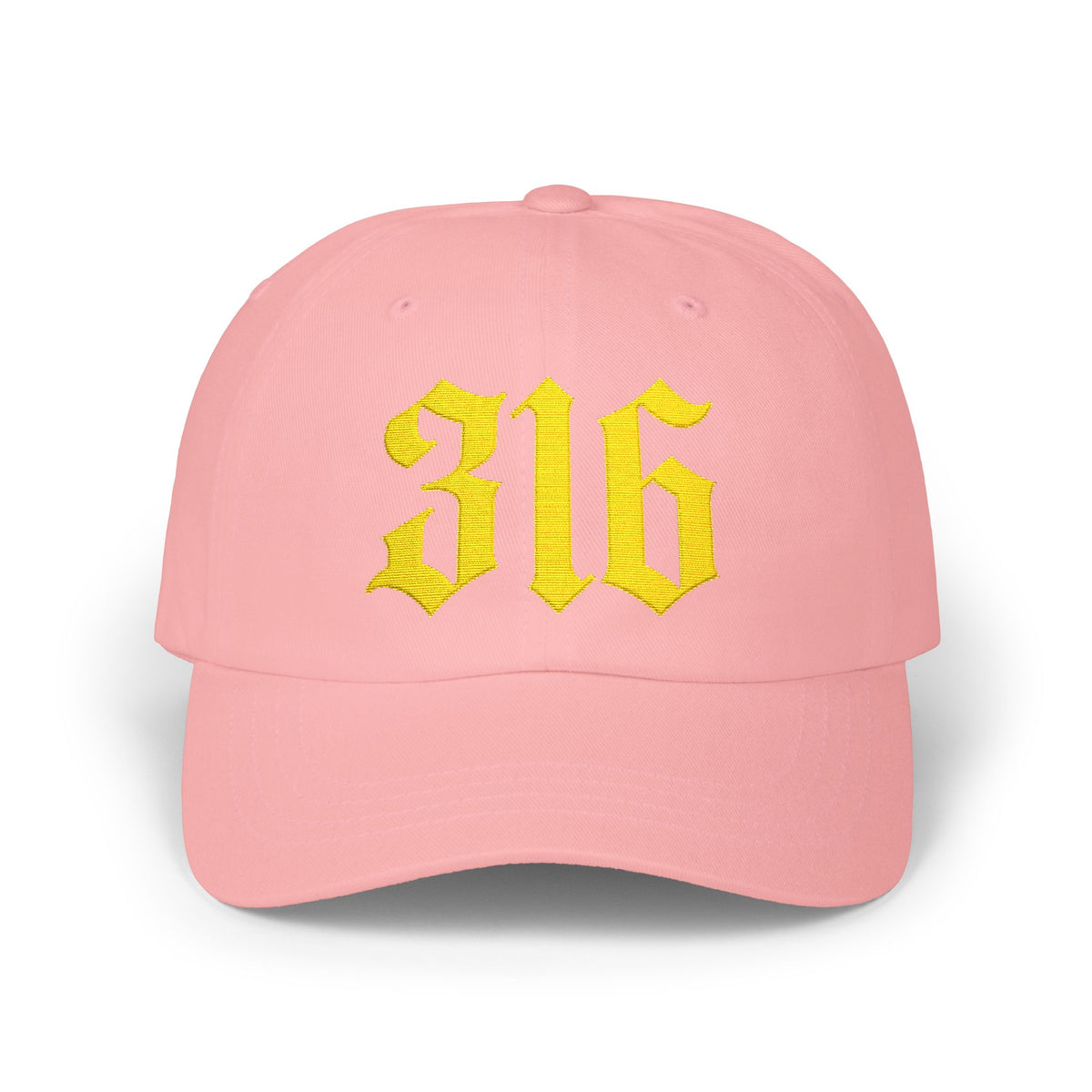 NOVA 316 Embroidered Dad Cap | Gold Gothic Logo Hat