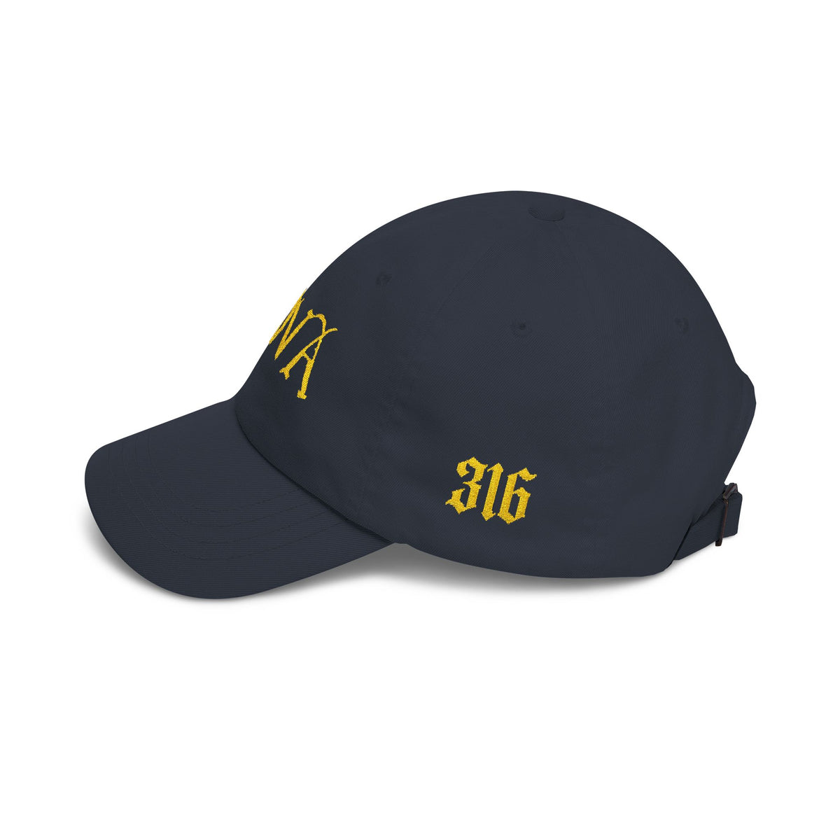 NOVA 316 Embroidered Dad Cap | Gold NOVA Front + 316 Side