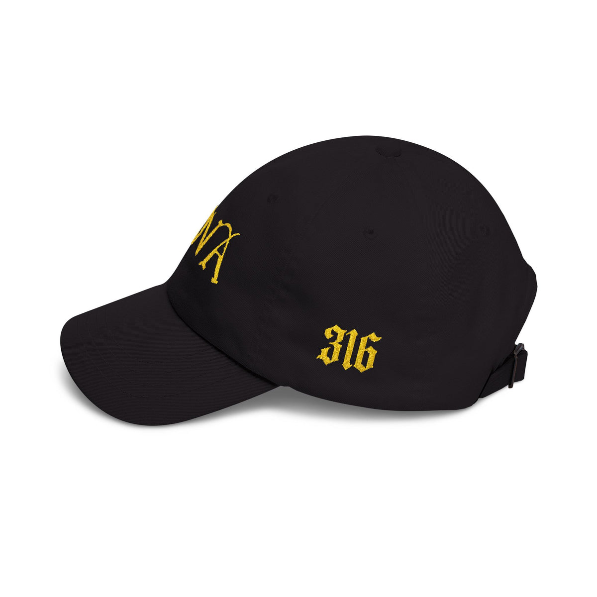 NOVA 316 Embroidered Dad Cap | Gold NOVA Front + 316 Side