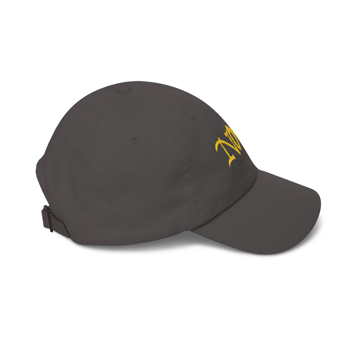 NOVA Embroidered Dad Cap | Gold Blackletter Wordmark Hat
