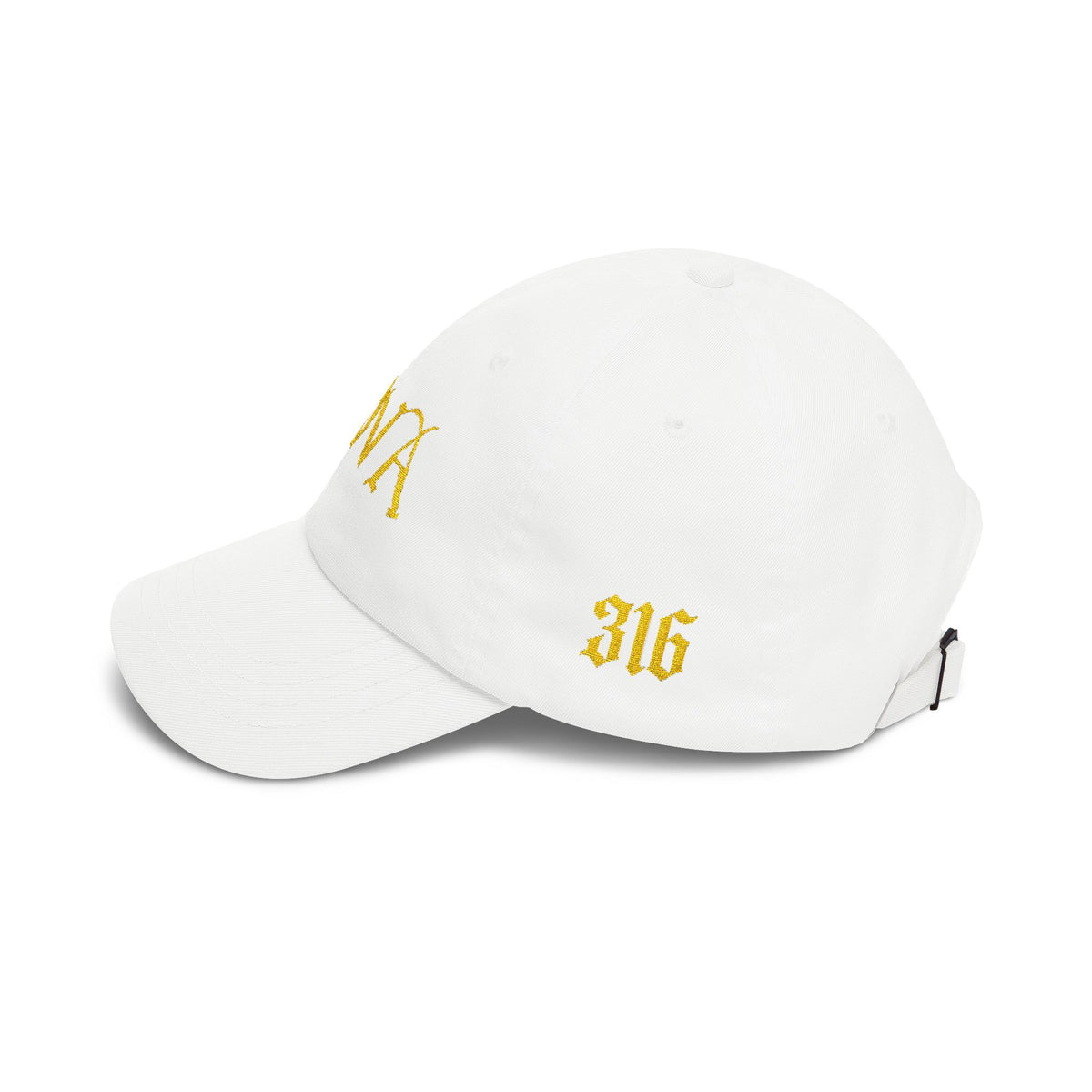 NOVA 316 Embroidered Dad Cap | Gold NOVA Front + 316 Side