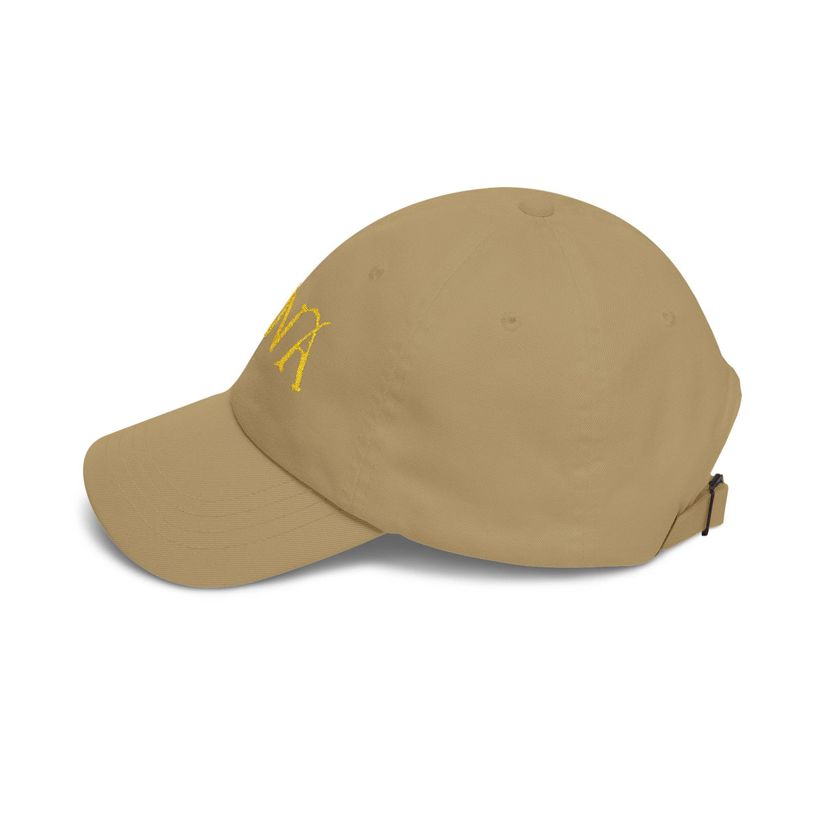 NOVA Embroidered Dad Cap | Gold Blackletter Wordmark Hat